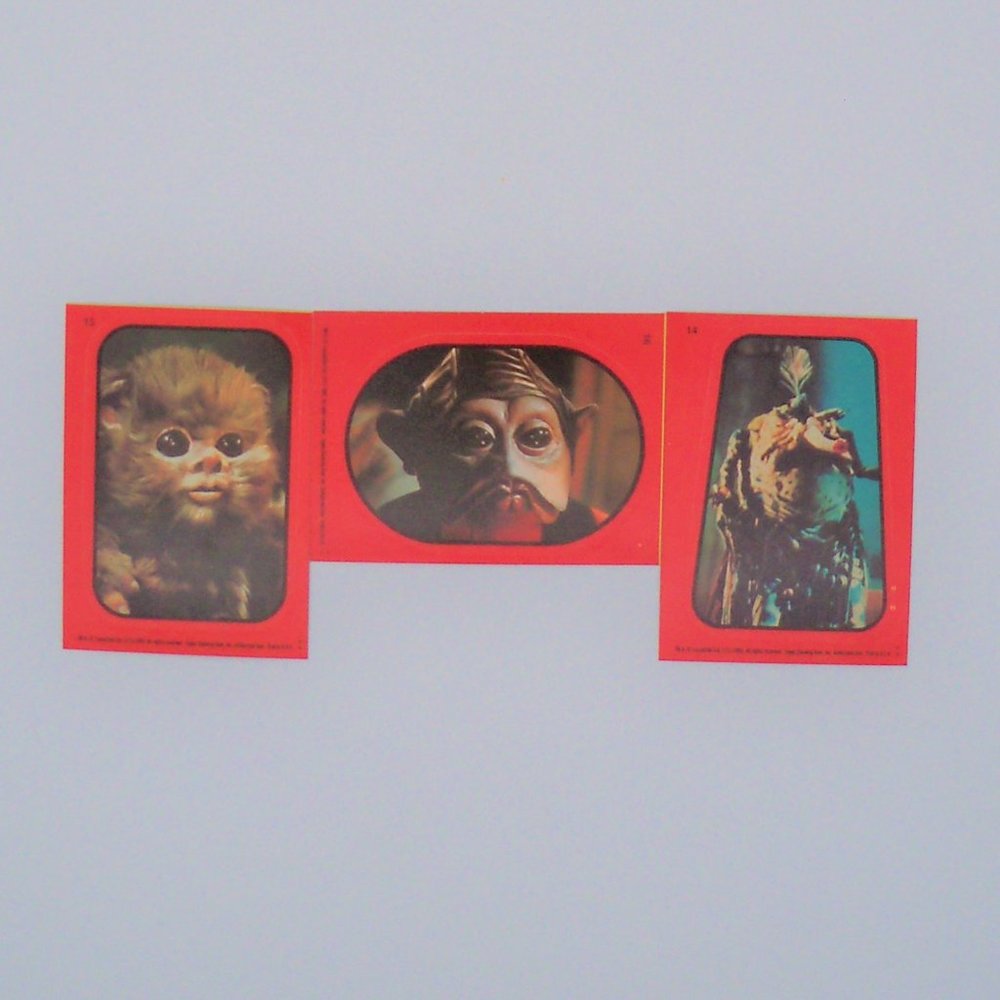 8 Topps 1983 Star Wars Return of The Jedi Stickers - Picture 9 of 12